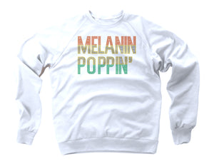 Crewneck unisex Sweatshirt-MELANIN POPPIN