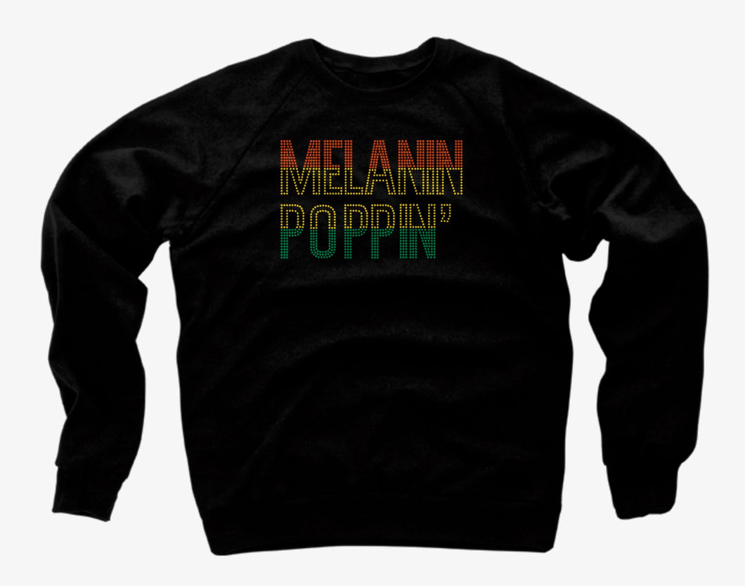 Crewneck unisex Sweatshirt-MELANIN POPPIN