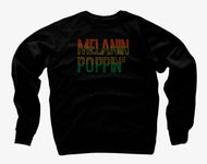 Crewneck unisex Sweatshirt-MELANIN POPPIN
