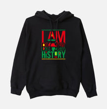 Load image into Gallery viewer, Hoodie unisex- I AM BLACK HISTORY
