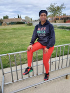 Hoodie unisex-BLACK MIXED WITH HELLA BLACK