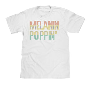 (YOUTH) unisex T-shirts-MELANIN POPPIN