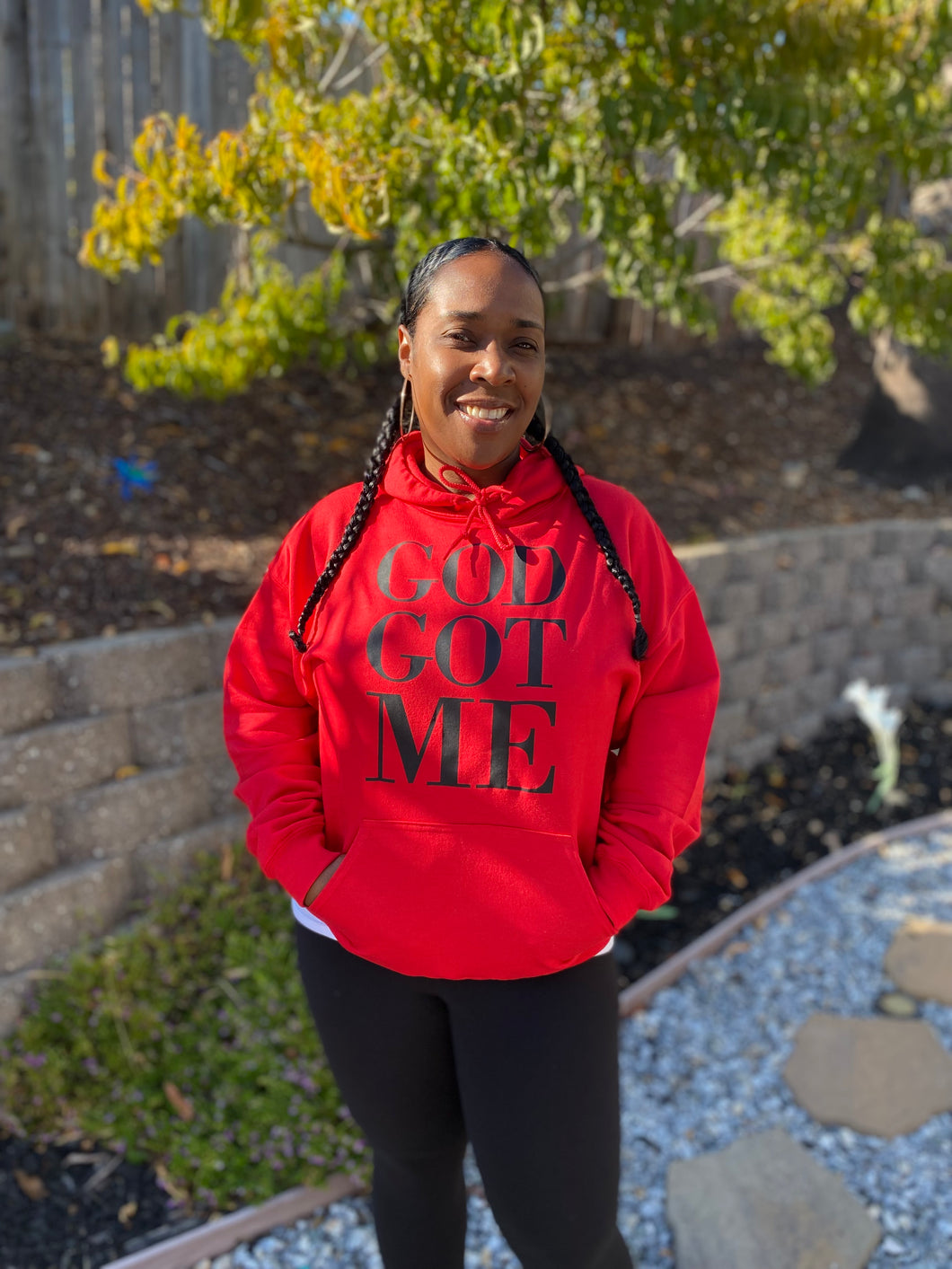 Hoodie unisex- GOD GOT ME