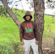 Hoodie unisex- I AM BLACK HISTORY