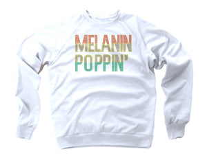 (YOUTH) unisex crewneck sweatshirt-MELANIN POPPIN