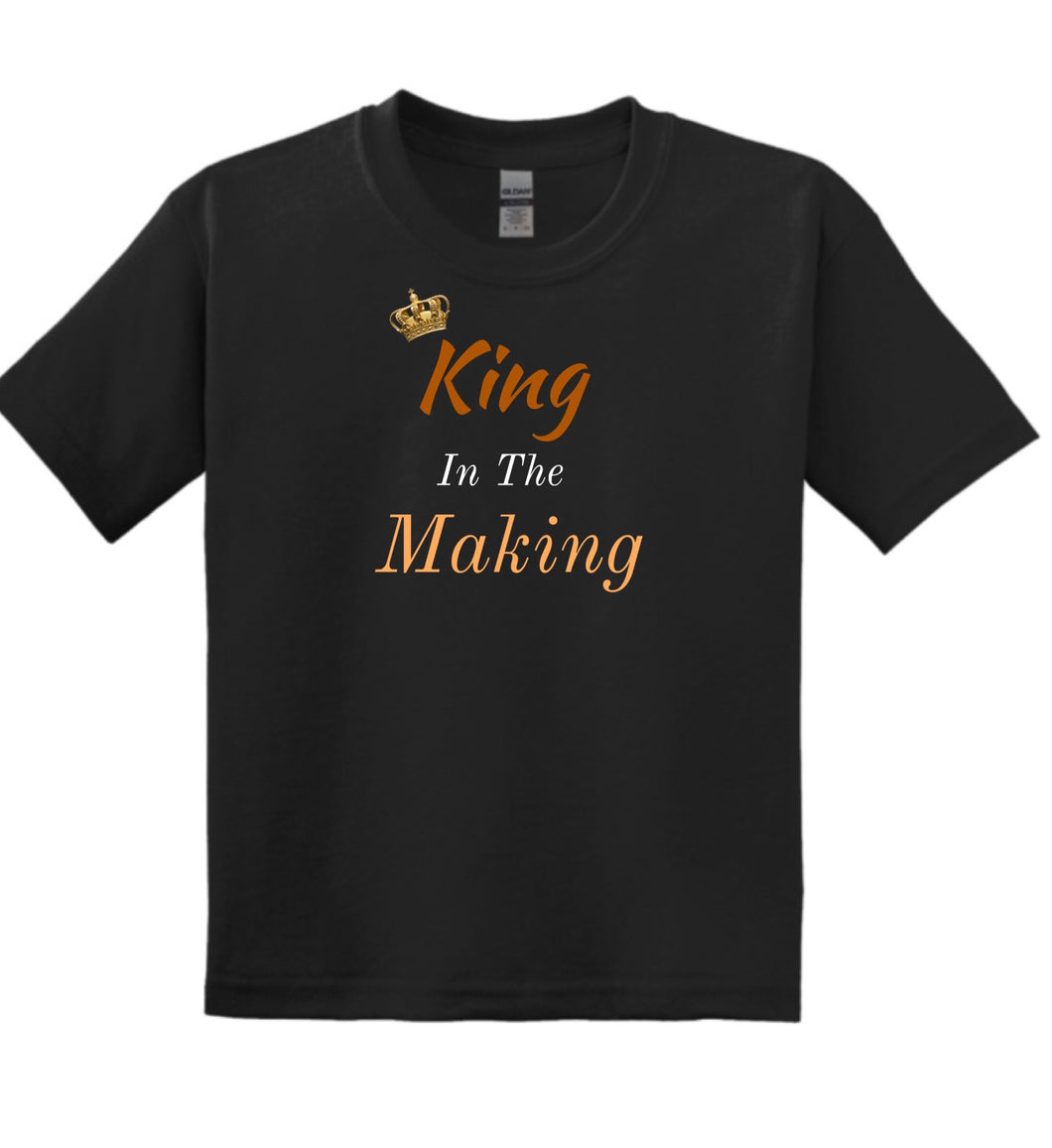 (YOUTH) unisex T-shirts- KING IN THE MAKING